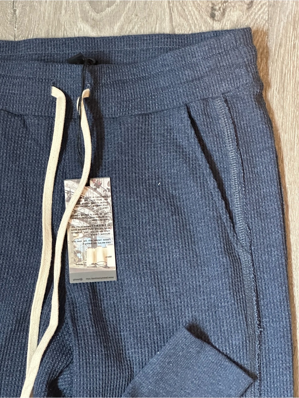 Twenty Montreal | Women's Size S | Navy Waffle-Knit Joggers - NWT!